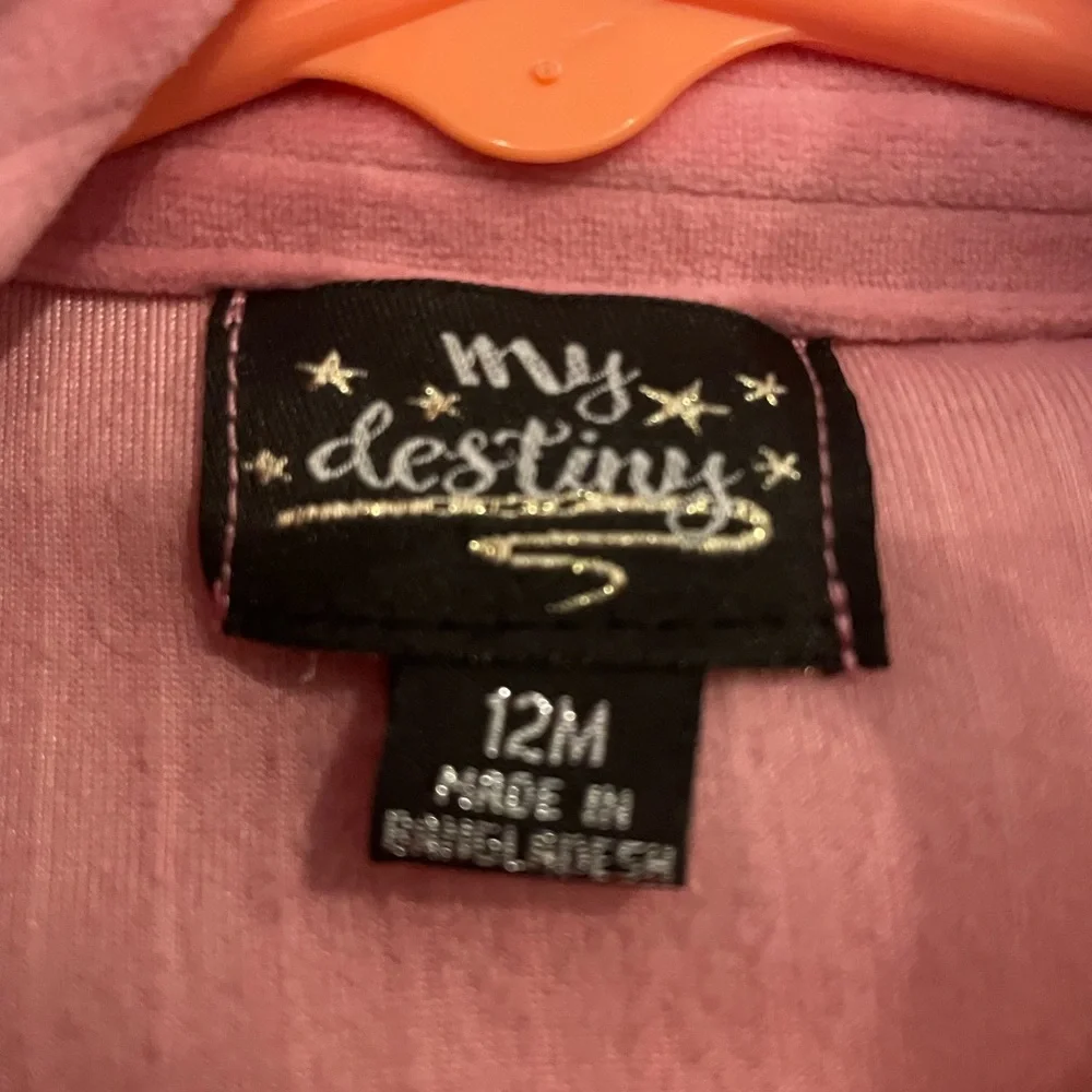 Pink Ruffle Velour Jacket - Picture 3 of 3